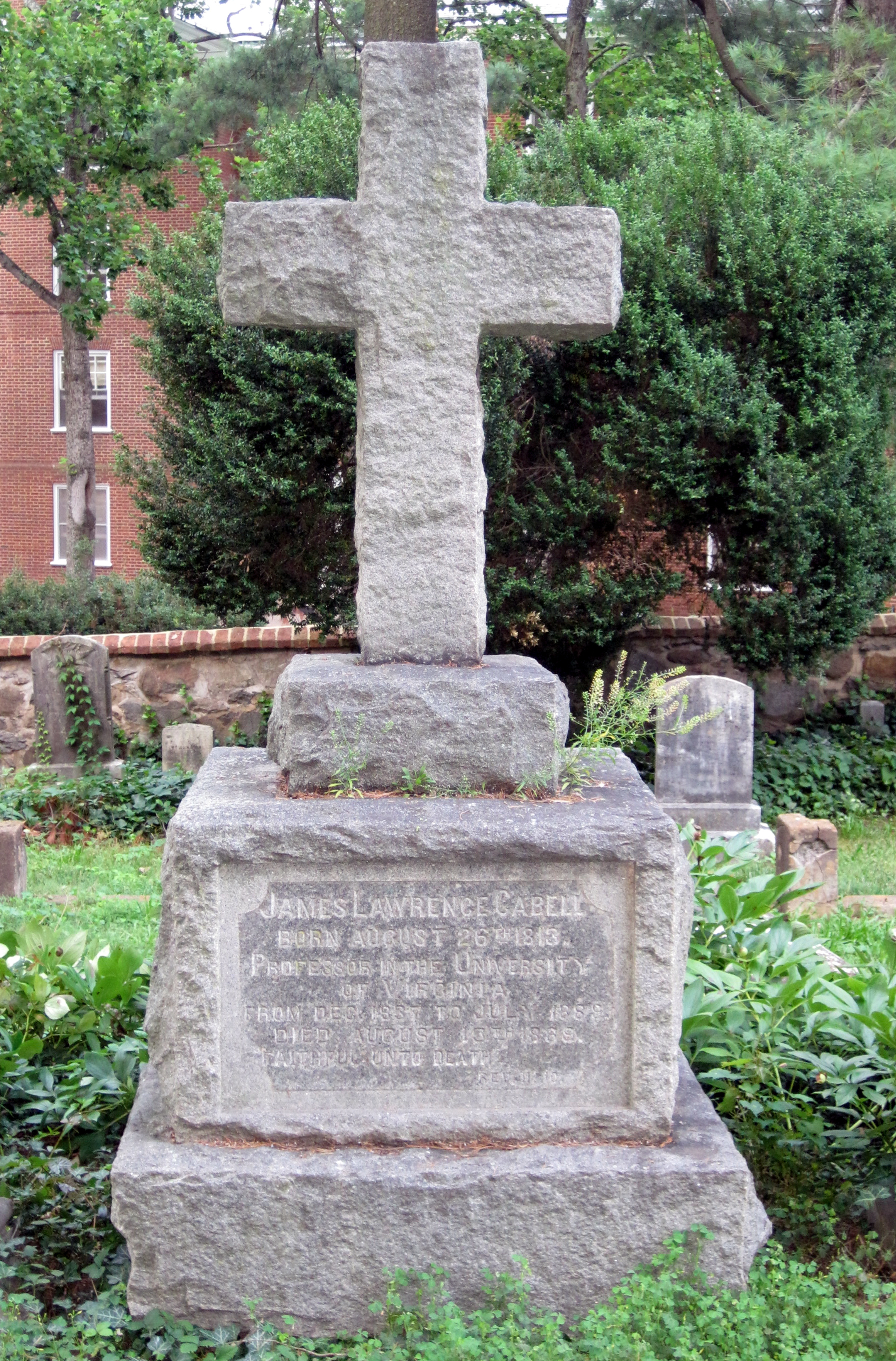 James L. Cabell grave marker