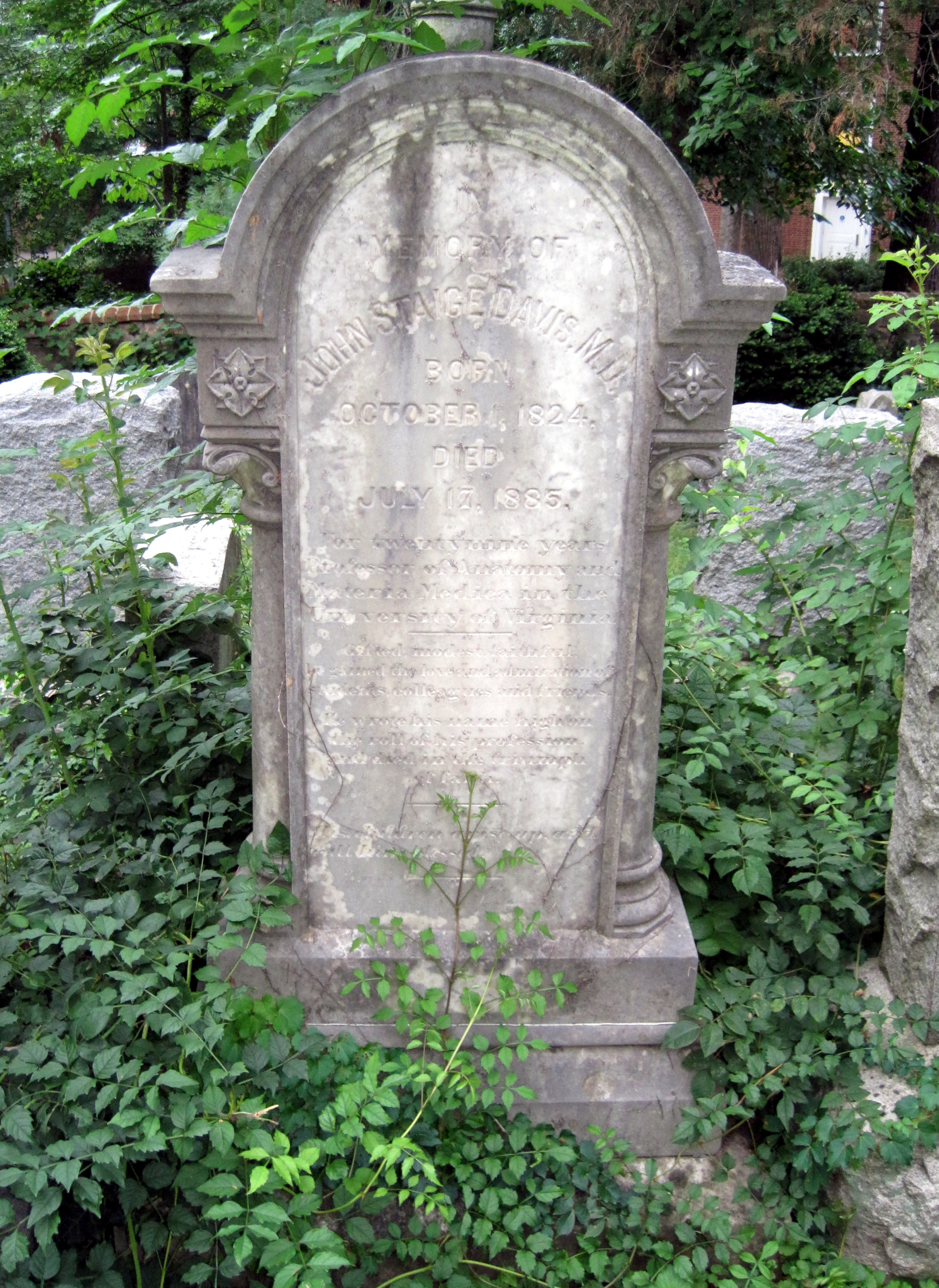 John S. Davis grave marker