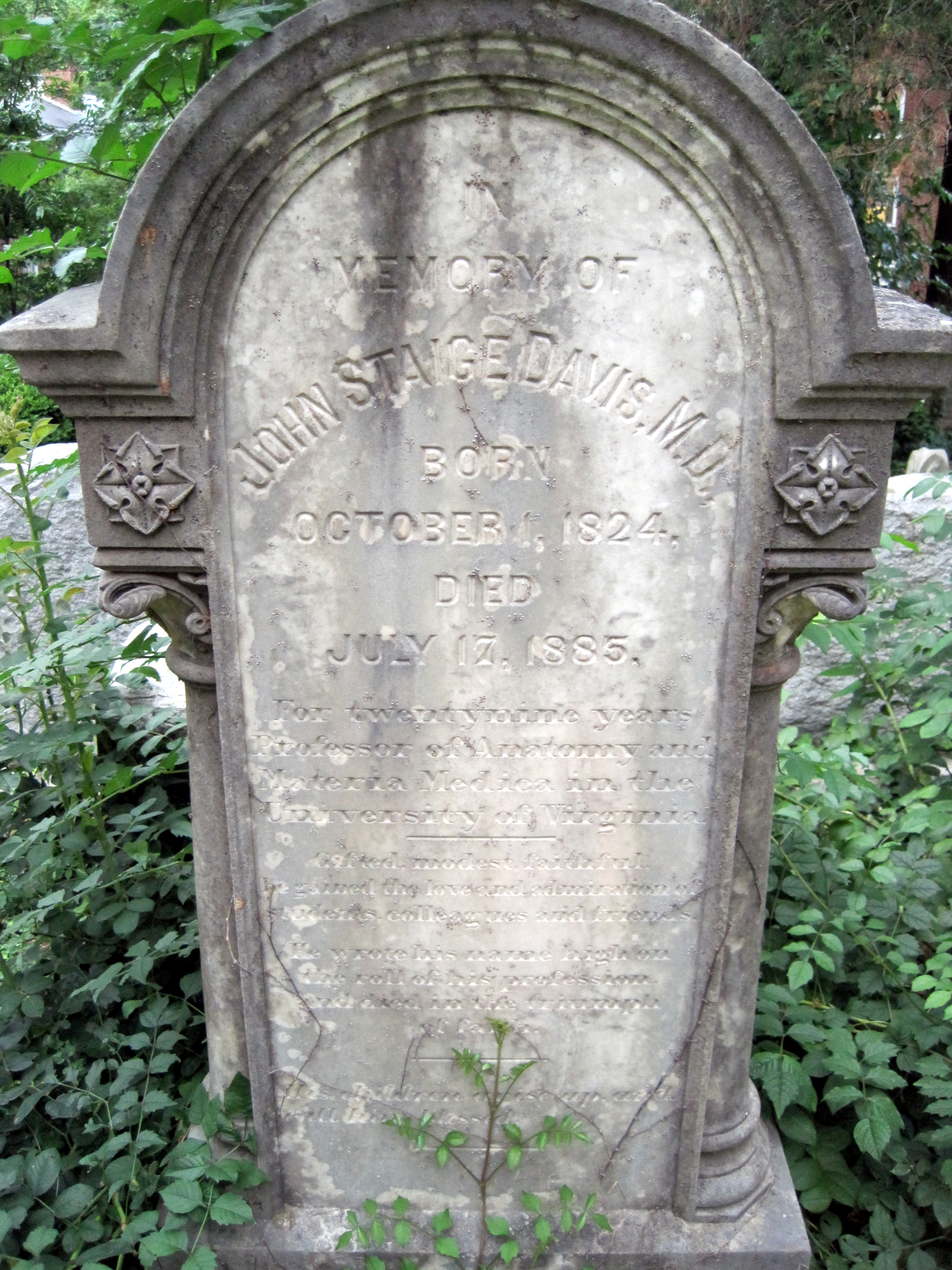 John S. Davis grave marker