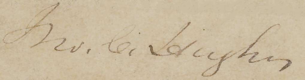 Jno. C. Hughes signature