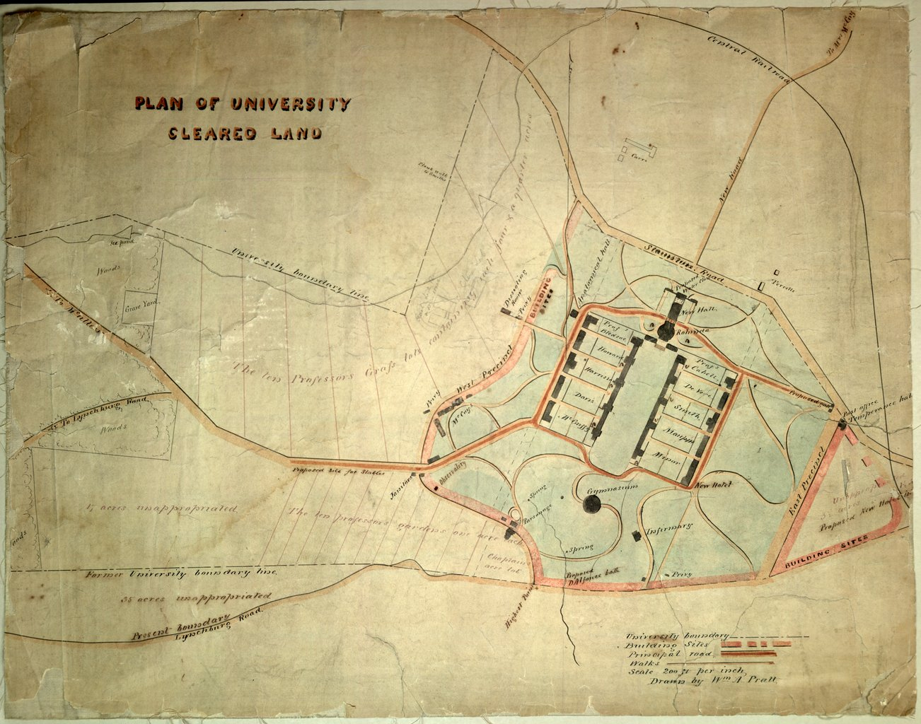 Plan of University Cleared Land